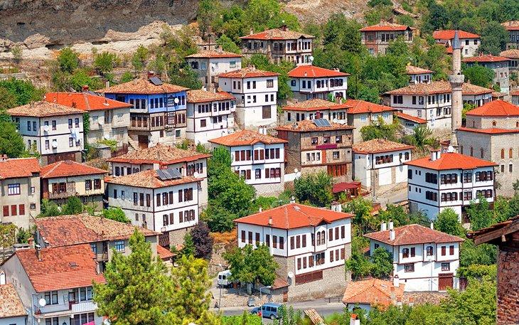 Traditionelle osmanische Häuser in Safranbolu