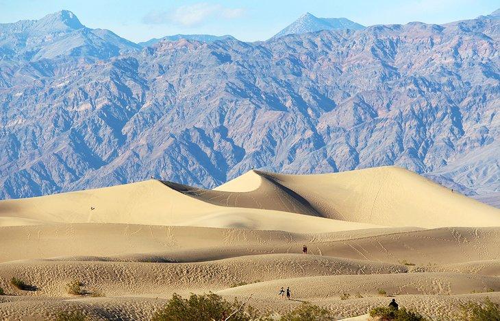 Dunas de arena en el Parque Nacional de Death Valley