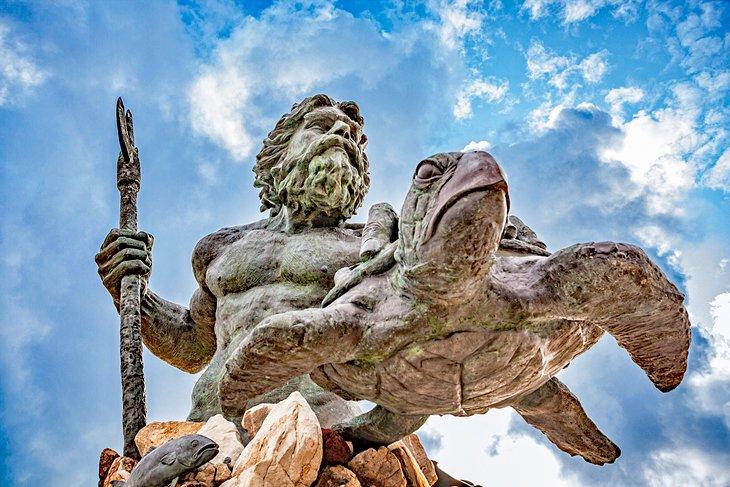 Estatua del Rey Neptuno en Virginia Beach