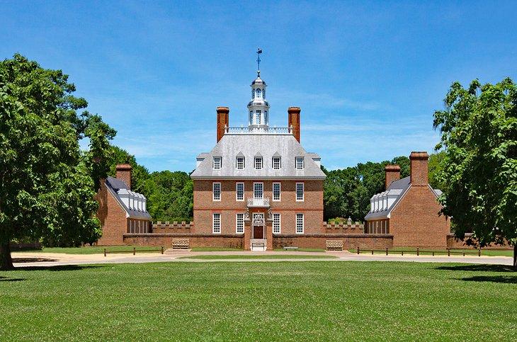 El Palacio del Gobernador en Williamsburg Colonial