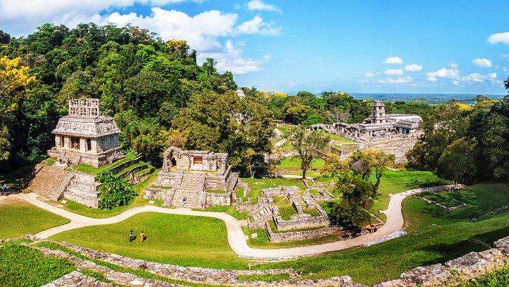 Ruinas mayas en Palenque, Chiapas