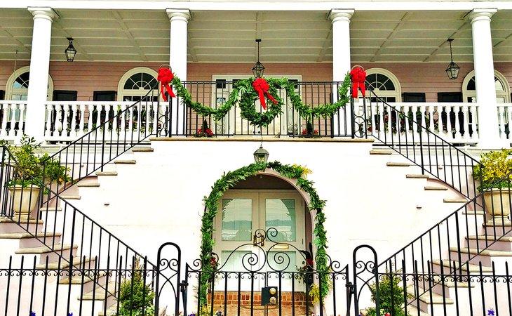 Weihnachtsdekorationen in Charleston, SC