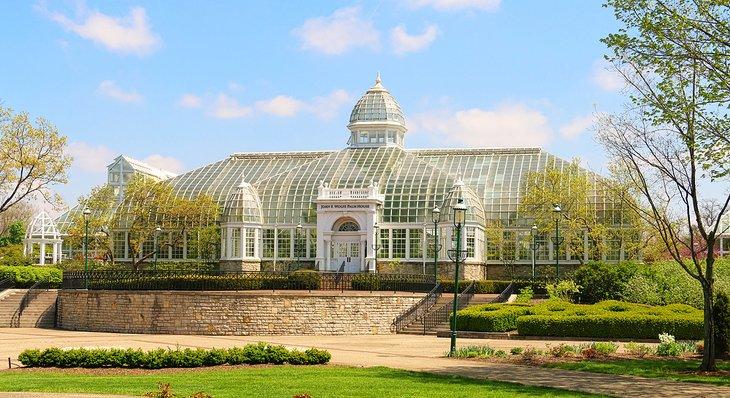 Casa Palm en el Conservatorio y Jardines Botánicos Franklin Park