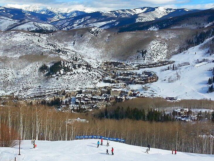 Vue sur Beaver Creek depuis les pentes