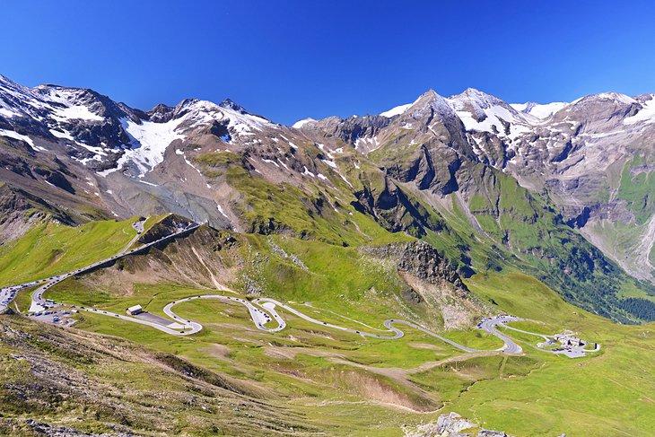 La carretera Grossglockner hacia Franz-Josefs-Höhe