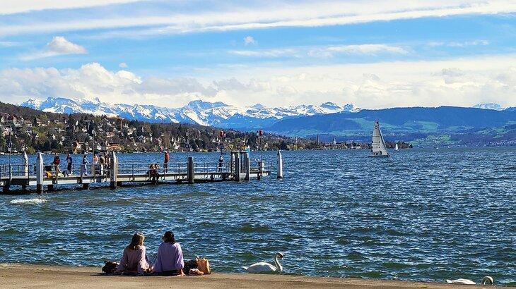 Vista desde el Parque Zürichhorn