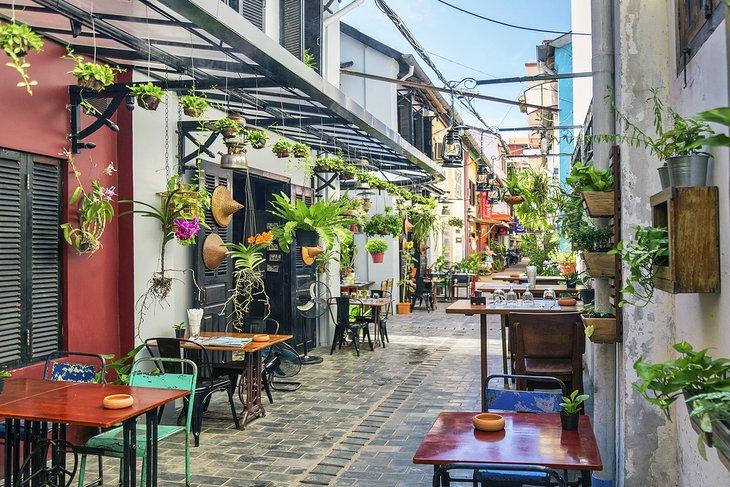 Straße im Zentrum von Siem Reap