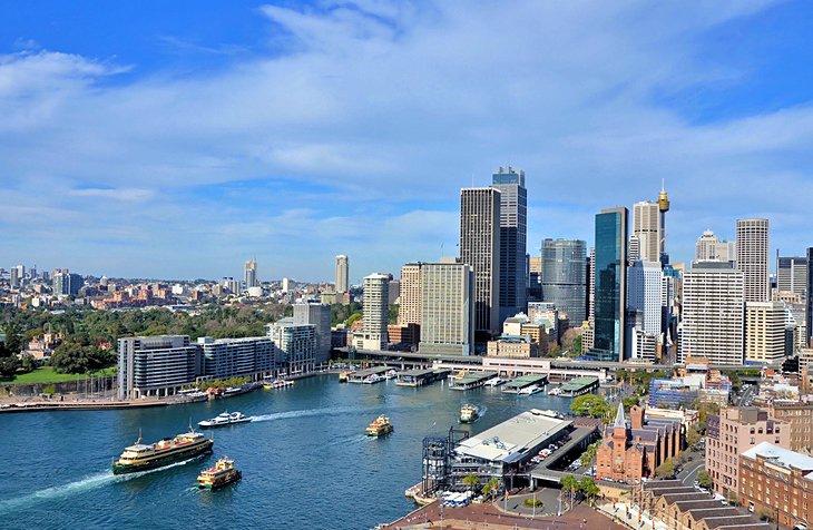 Cruceros en el puerto desde Circular Quay