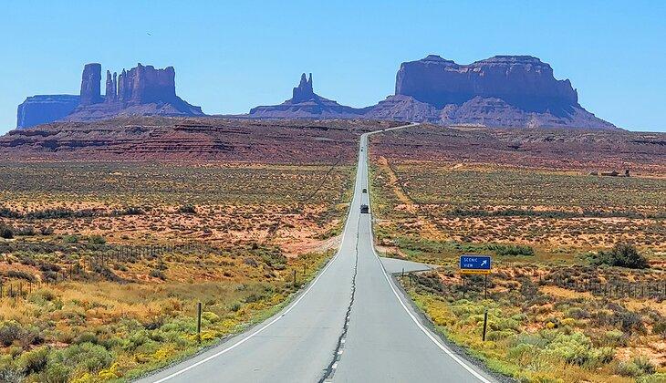 Vista desde el Punto Forrest Gump mirando hacia Valle Monumento