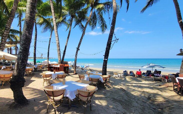 Restaurantes en la playa en Cabarete