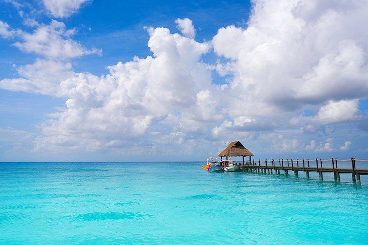 Un muelle en Cozumel