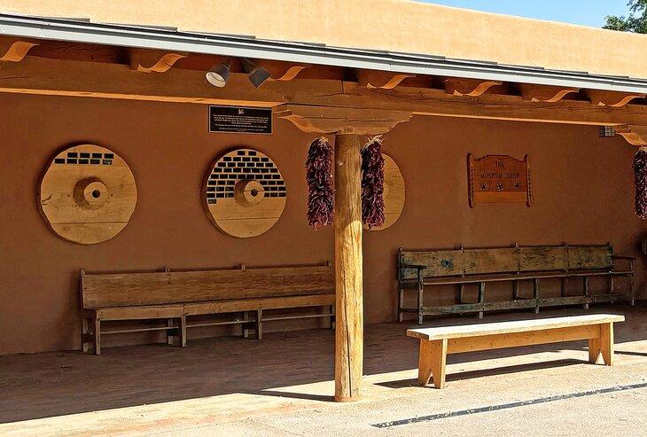 Un área de descanso en El Rancho de Las Golondrinas