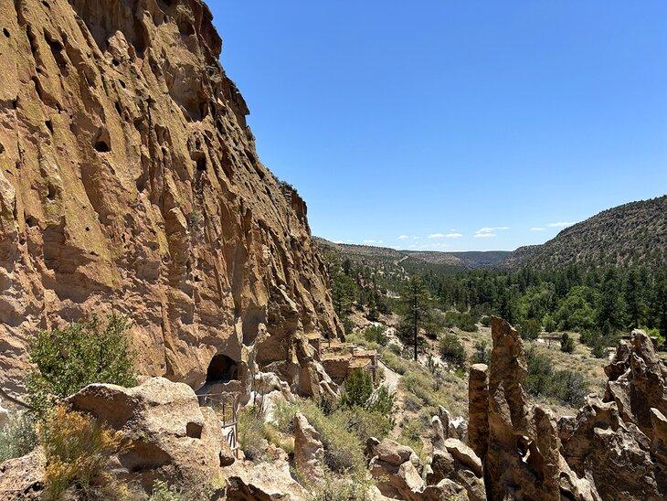 Viviendas en acantilados en el Monumento Nacional Bandelier