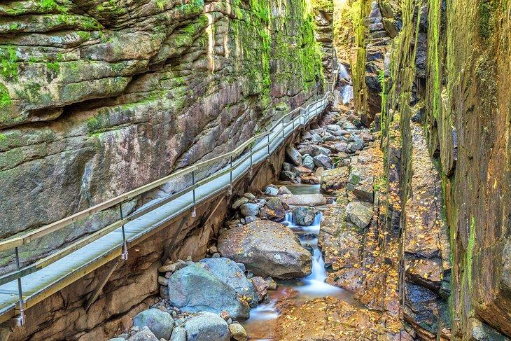 El Flume Gorge, Parque Estatal Franconia Notch