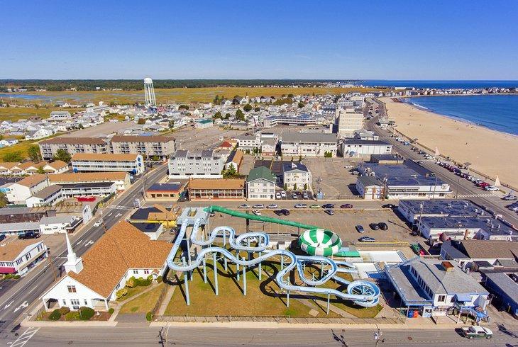 Vista aérea de Hampton Beach