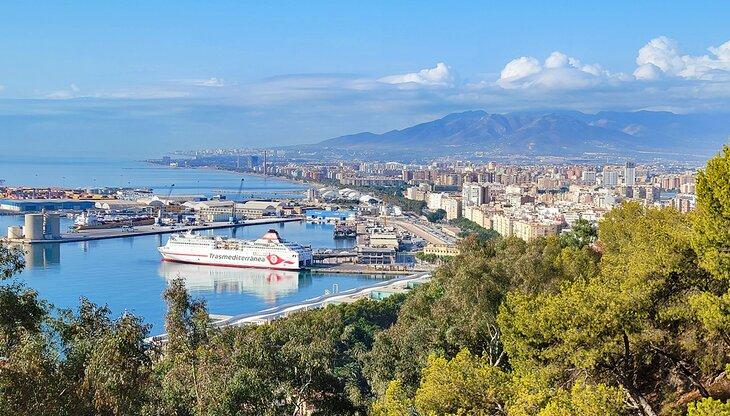 Vista de Málaga desde el Castillo de Gibralfaro