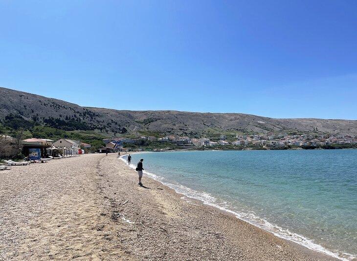 La playa en Pag