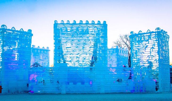 Château de glace au Carnaval de Québec