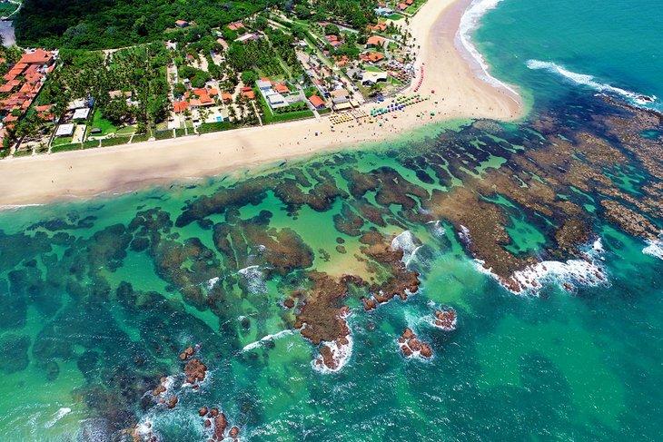 Luftaufnahme von Porto de Galinhas