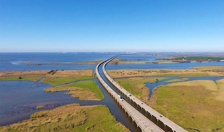 Interstate durch Mobile Bay