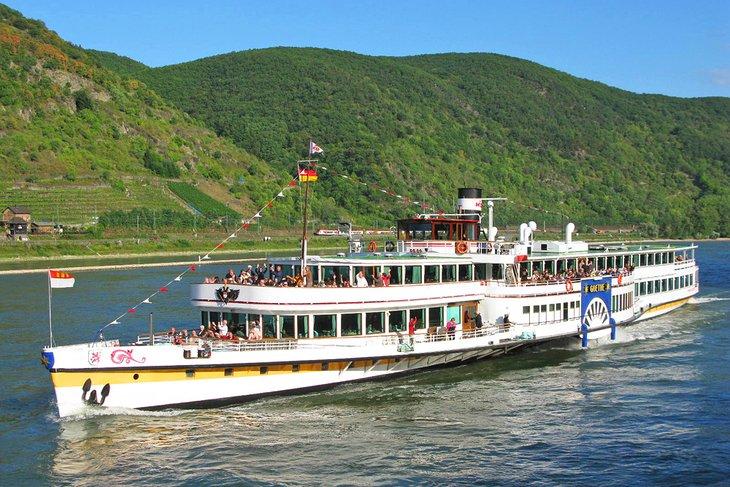 RMS Goethe en el río Rin