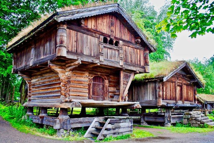 Musée populaire norvégien (Norsk Folkemuseum) dans la Péninsule de Bygdøy