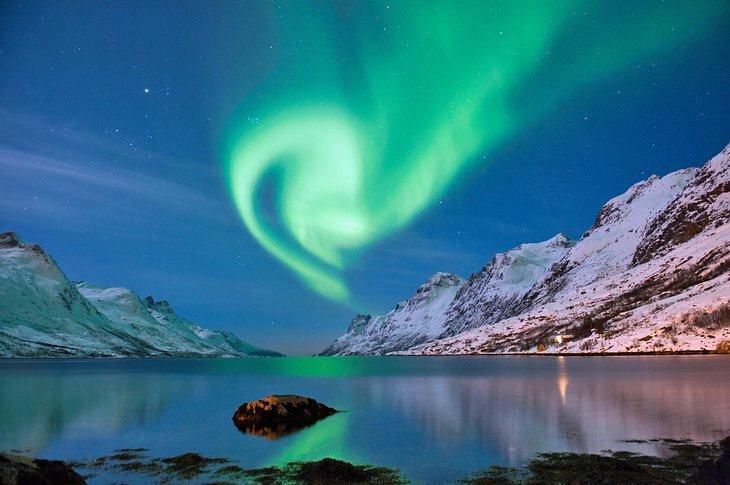 Aurores boréales en Norvège