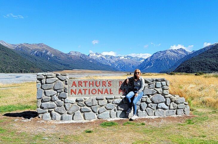 Autorin Lana Law im Arthur's Pass Nationalpark