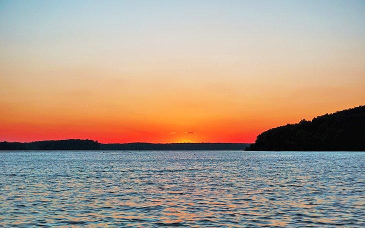 Lake Barkley al atardecer