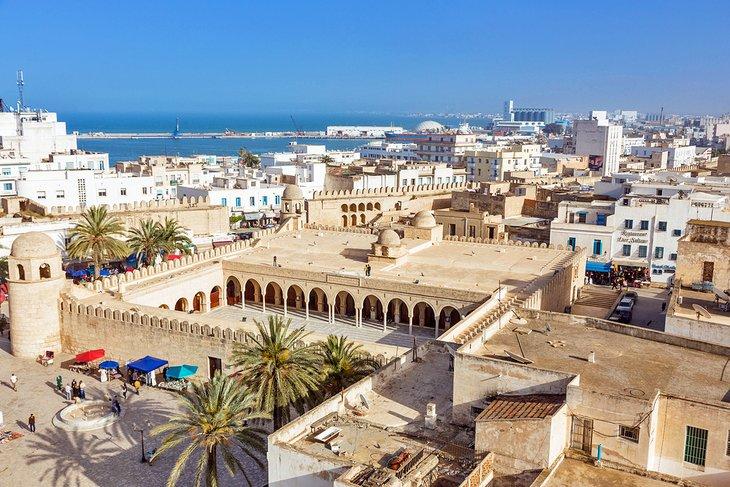 Vista de la medina en Sousse