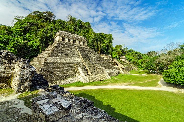 Alte Maya-Tempel in Palenque, Mexiko