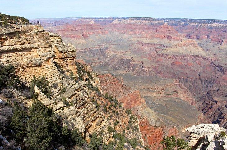 Visiteurs sur Mather Point