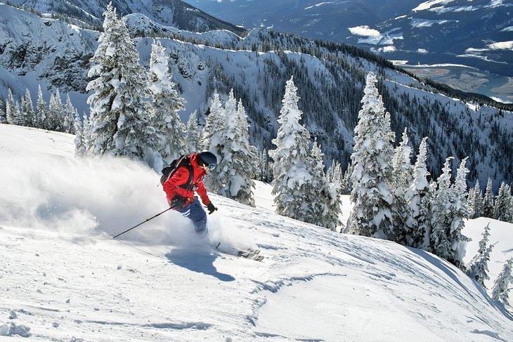 Esquí en polvo en Revelstoke