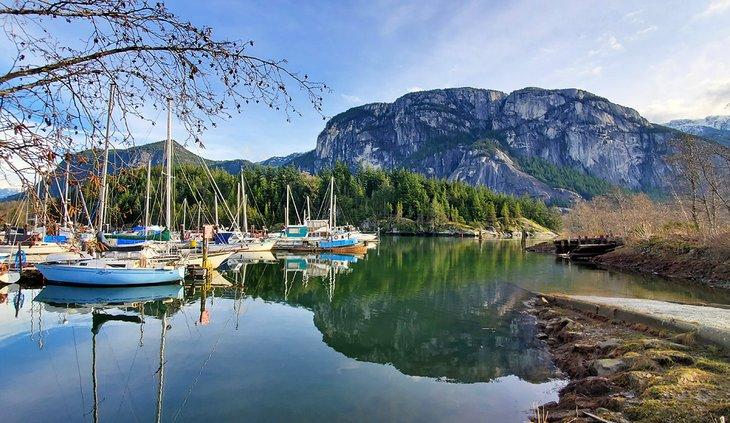 Barcos en los muelles de Squamish