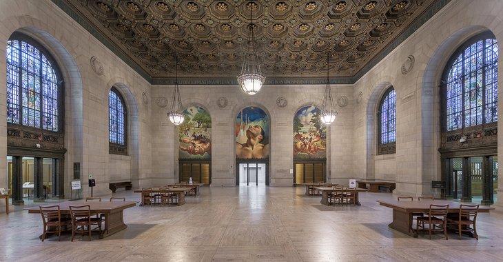 Adam Strohm Hall, Biblioteca Pública de Detroit