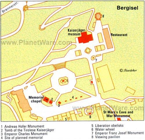 Bergisel - Mapa de planta