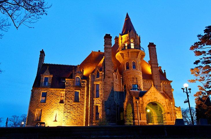 Castillo Craigdarroch por la noche
