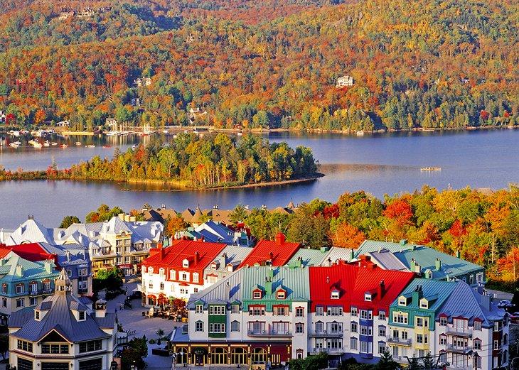 Pueblo peatonal en el Resort Mont Tremblant