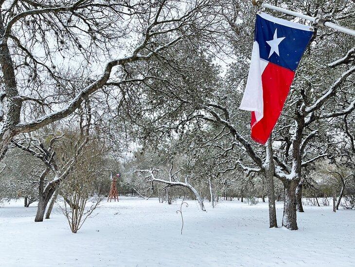 Nieve en Texas