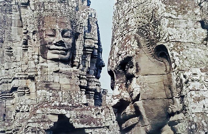 Steinerne Gesichter in Angkor Wat