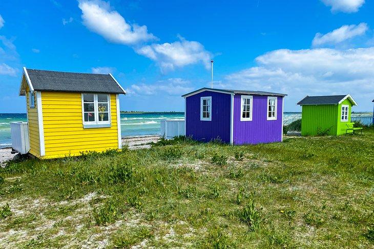 Maisons colorées sur l'île d'Ærø