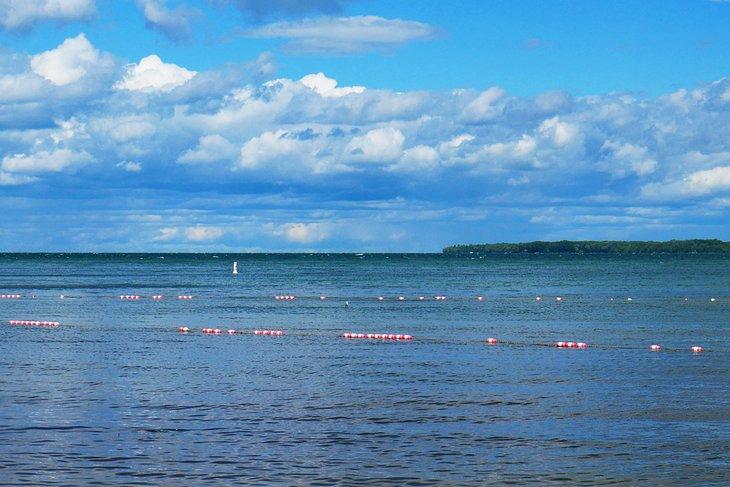 Área de natación restringida en Sibbald Point