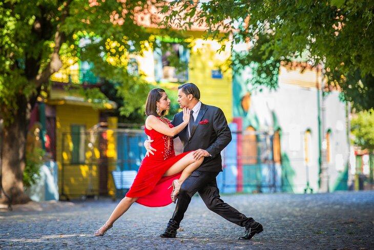 Bailarines de tango en Buenos Aires