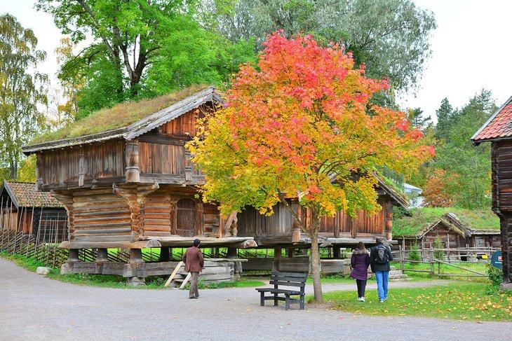 Maison rurale historique au Norsk Folkemuseum
