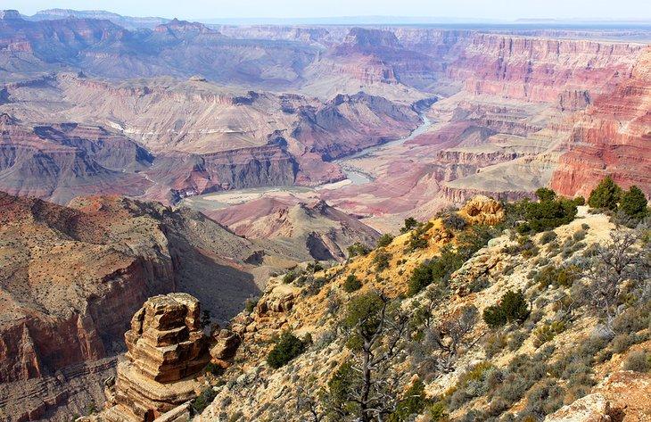 Vista del Gran Cañón desde Desert View Drive