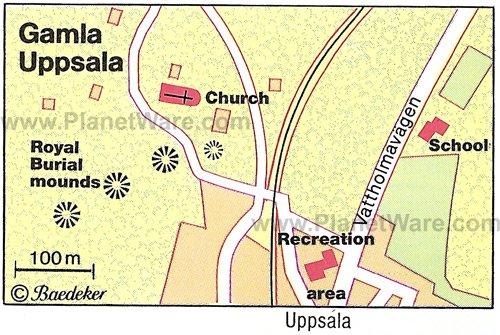 Gamla Uppsala - Plan de site
