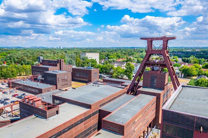 Vista aérea del Complejo Industrial de la Mina de Carbón Zollverein en Essen, Alemania