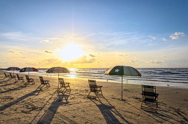 Playa en Galveston