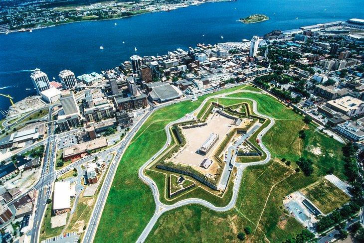 Vista aérea del Sitio Histórico Nacional de la Ciudadela de Halifax