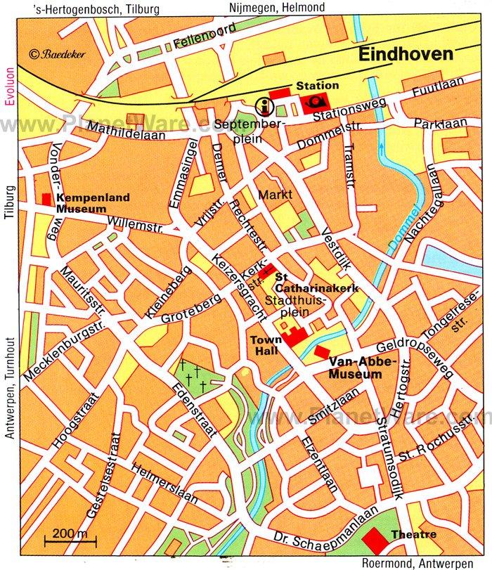 Carte d'Eindhoven - Attractions (Historiques)